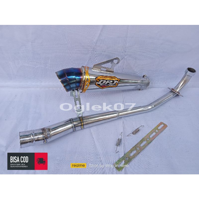 KNALPOT ENGKER DPJ RACING MOTOR BEBEK SUPRA / KHARISMA / SHOGUN / SMASH / KAWASAKI / JUPITER Z
