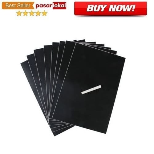 

PL - Stiker Papan Tulis A4 Removable 8 PCS Black