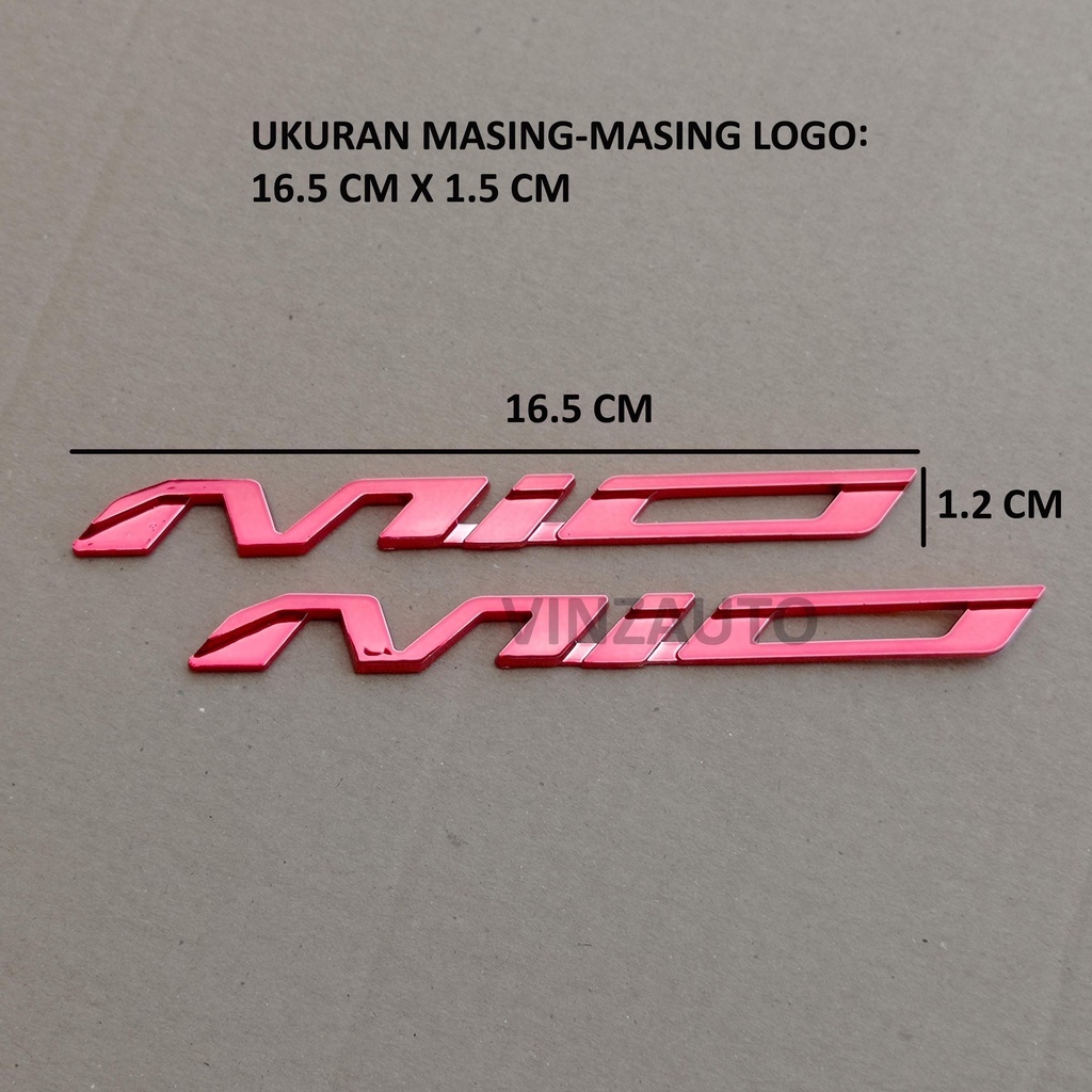 Emblem Logo 3D Yamaha MIO 2PCS (SEPASANG KANAN KIRI)