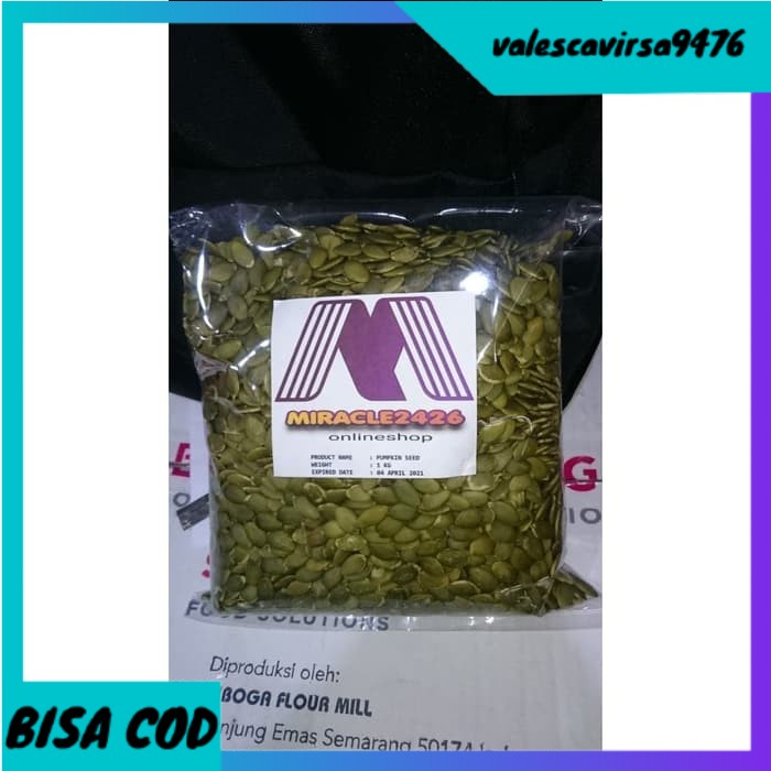 

⭐BISA COD⭐ PUMPKIN SEEDS ROASTED / BIJI LABU PANGGANG / PEPITA OVEN - 500 GRAM