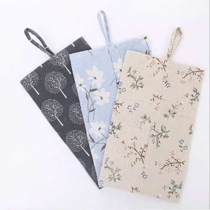 Sarung Tempat Tissue Tisu Tissu Tisyu Yang Dapat Di Gantung Dengan Motif Bunga Yang Unik Dan Elegan Sarung tissue Tempat Tissue Model Gantung