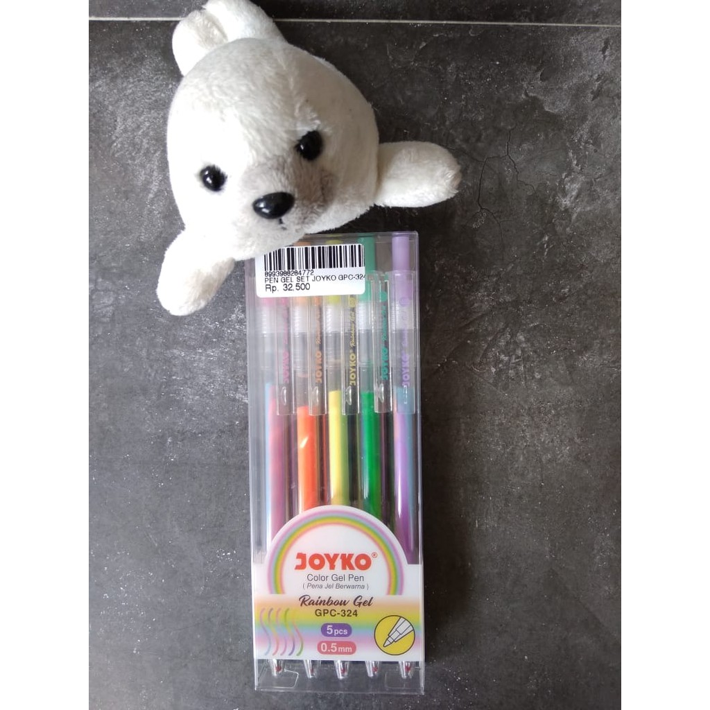 

Color Gel Pen / Pena Jel Warna JOYKO GPC-324 Rainbow Gel 5 Warna 0.5 mm
