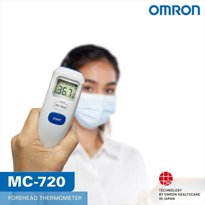 FOREHEAD THERMOMETER OMRON TERMOMETER TEMBAK DAHI INFRARED TERMOGUN CONTACTLESS DIGITAL AUTOMATIC