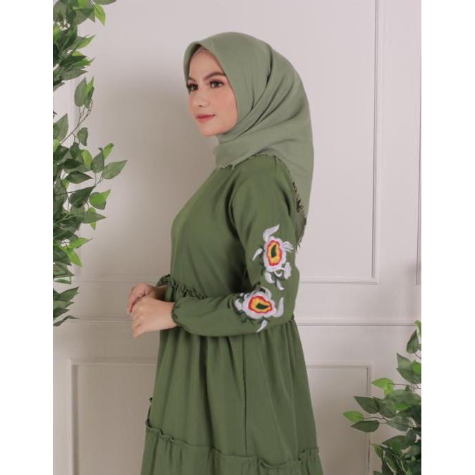 5L XXXL XXL XL L M S | SUPPLIER DRESS JUMBO BEST SELLER / OVIE DRESS | BORDIR ASLI CANTIK