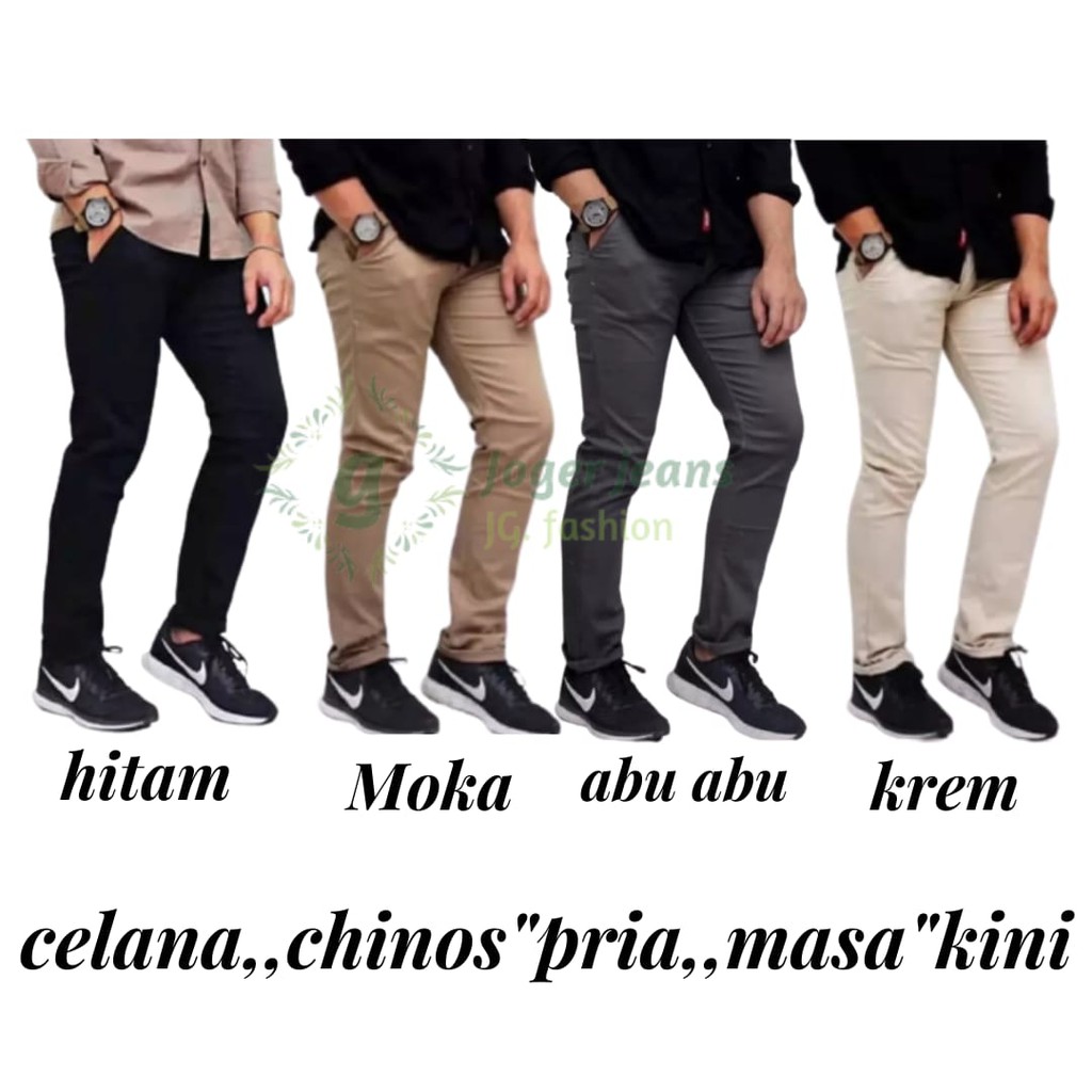 CELANA PANJANG KATUN CHINO CHINO / CELANA KANTORAN KATUN CHINO seze 27-38 COD