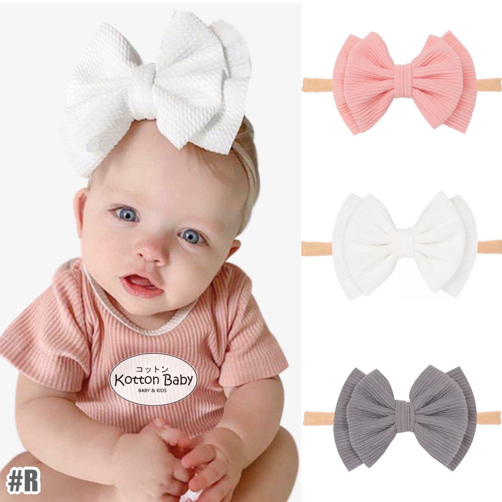 0-3 thn | Bandana bayi headband premium import pita anak perempuan catalog R