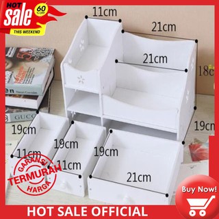Rak  Kosmetik  Bahan Kayu WPC  Kotak Tempat Make Up Tahan Air   Rak  Kosmetik  Bahan Kayu WPC  Kotak Tempat Make Up Tahan Air