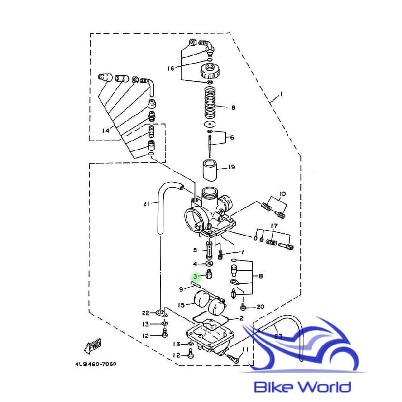 Main Jet F1ZR 135 127-14143-27 Yamaha Genuine Parts & Accessories Asli Original Ori