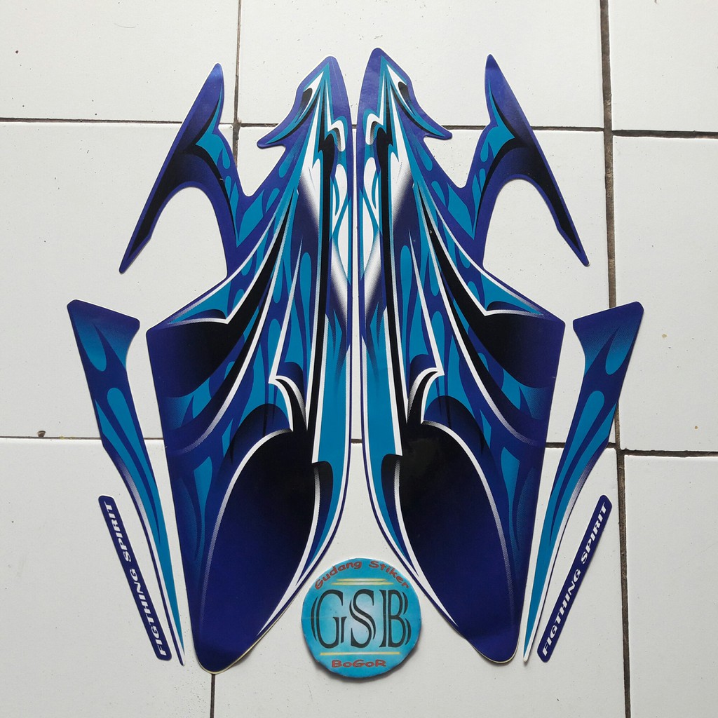 Stiker Motor Yamaha Rx King 2006 Biru Shopee Indonesia