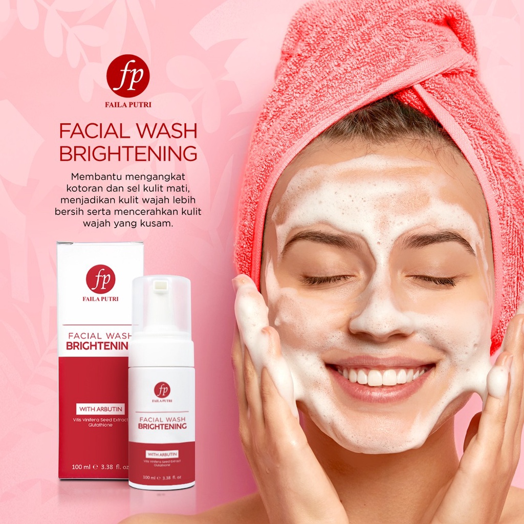 Facial Wash brightening FP FOAM - sabun wajah FP kemasan foam cantik - sabun wajah