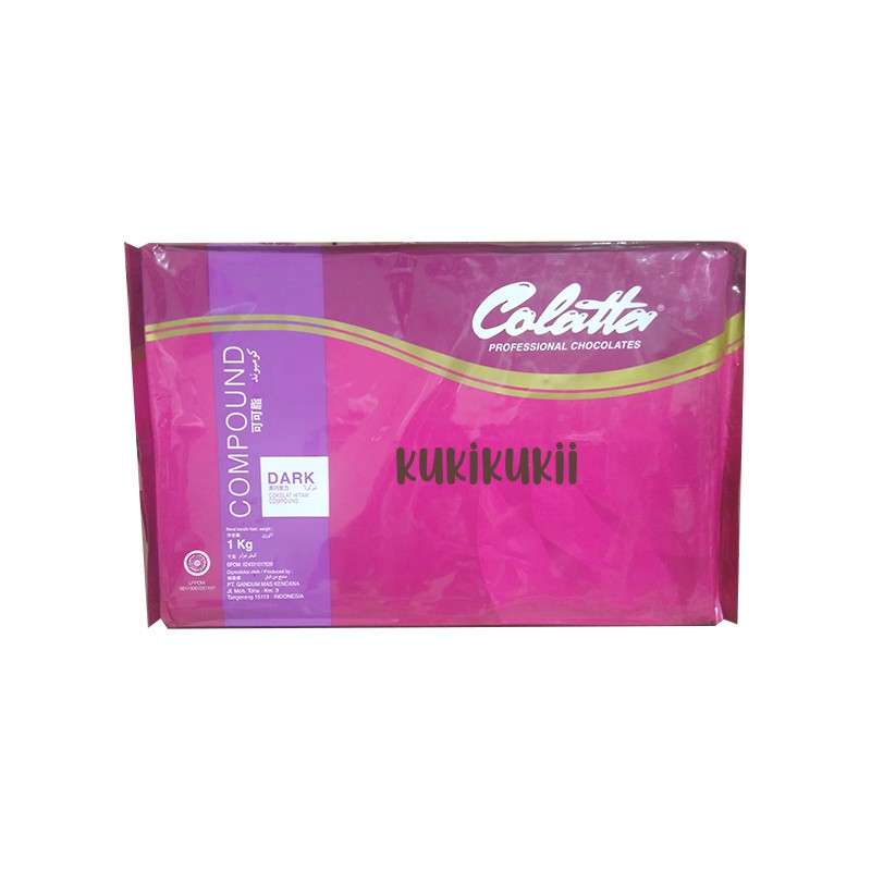 Coklat Colatta Dark Compound block  blok 1kg 1 kg cokelat  