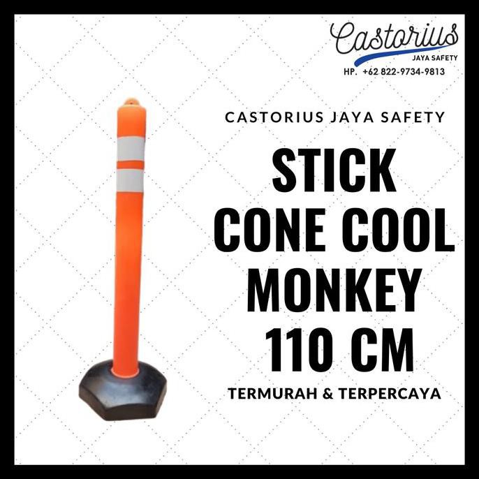 

Ready Stock!! Stick Cone Cool Monkey Plastik 110Cm Pembatas Jalanan Berkualitas Murah
