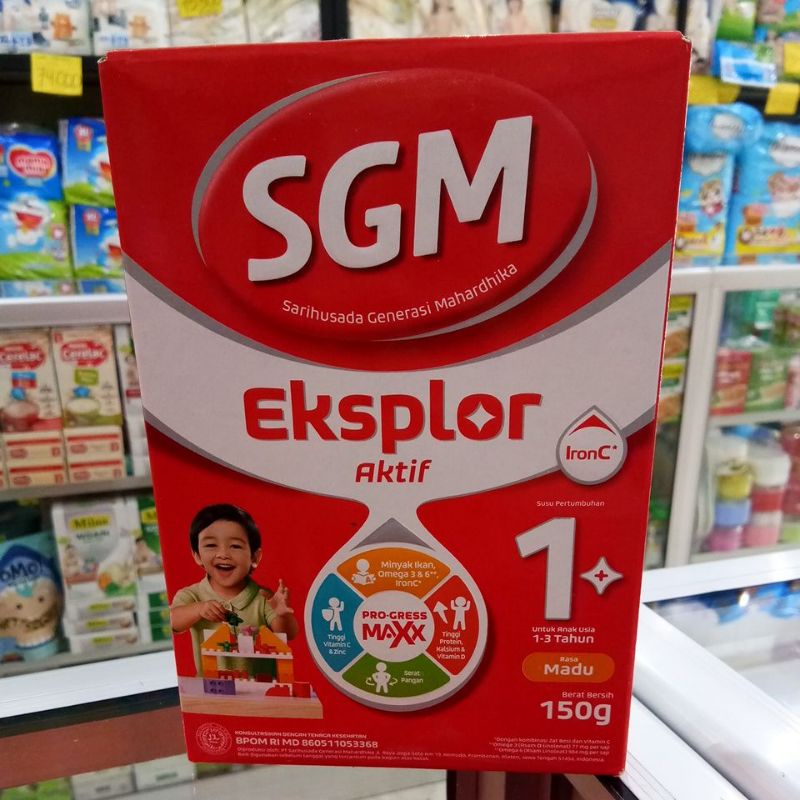 SGM EKSPLOR AKTIF PRO-GRESS MAXX IRONC 1+ MADU/VANILA 150GR