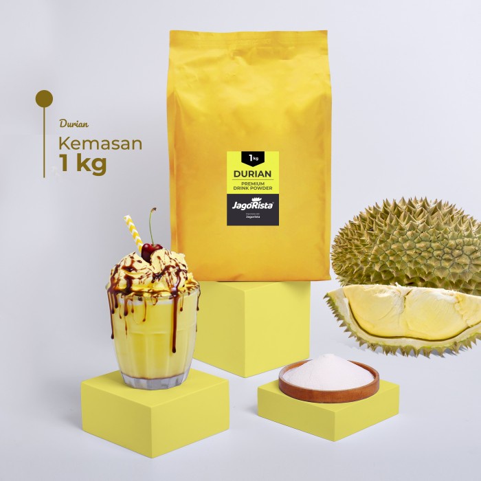 

PREMIUM GOLD DURIAN ( BUBUK MINUMAN / BUBBLE DRINK POWDER )