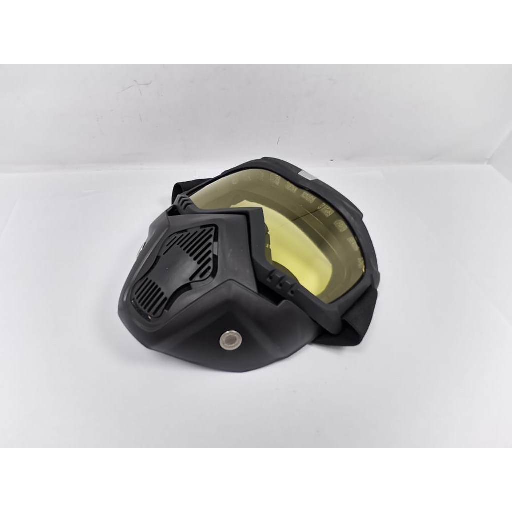 Goggle Mask Modular Kacamata Masker Helm Motor Retro Bogo Goggles Cross Kacamata Goggles Mask Motor