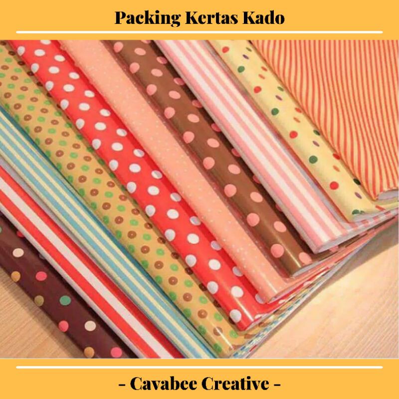 

Packing Kertas Kado (Motif Random)