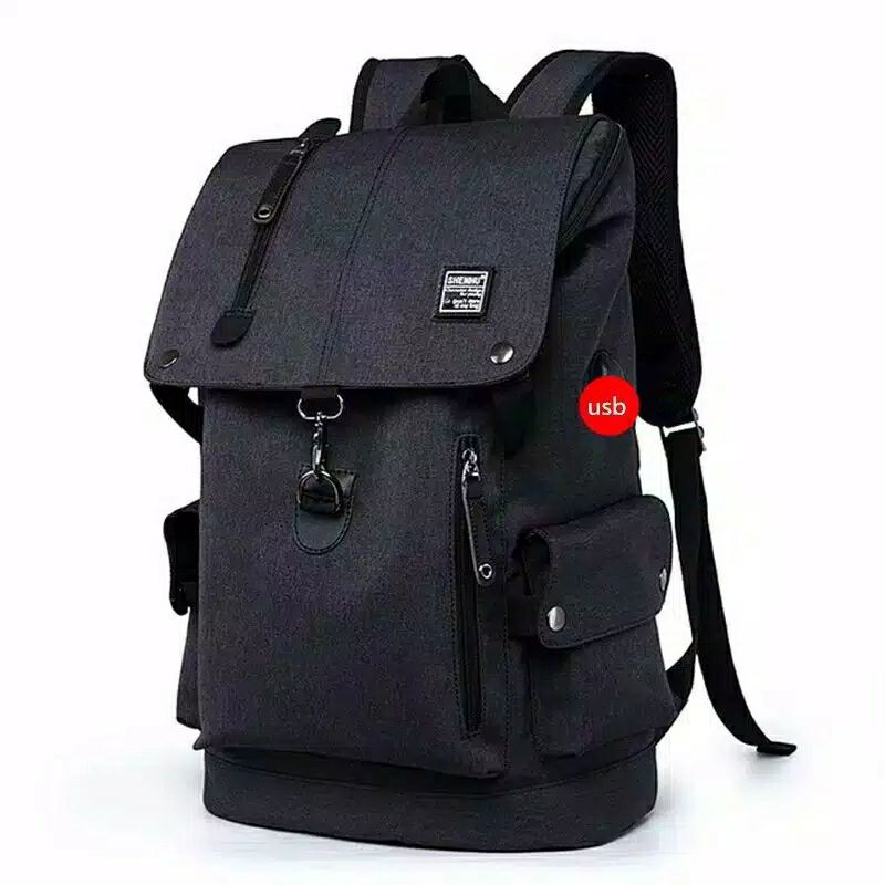 TAS RANSEL ANAK LAKI-LAKI SEKOLAH SD/SMP/SMA KAPASITAS BESAR TAS LAPTOP BISA COD-Hitam