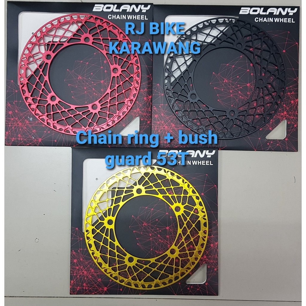 Chainring  chain ring bolany plus bush guard model spider 53T