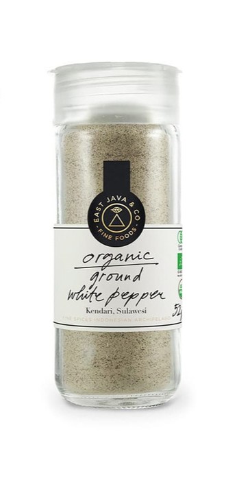 

East Java & Co Organic Ground White Pepper - 52g (Lada Bubuk Organik)