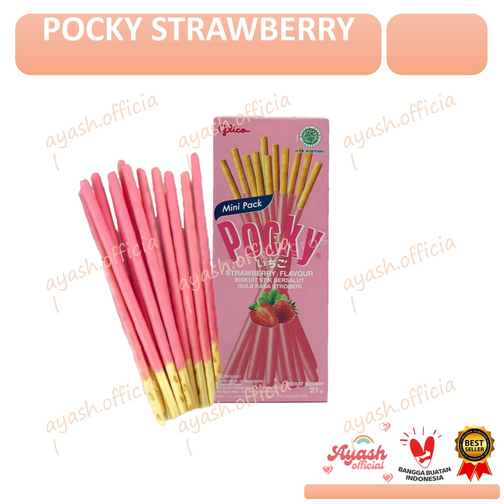 

POCKY STRAWBERRY/BISKUIT STIK RASA STRAWBERRY 21g