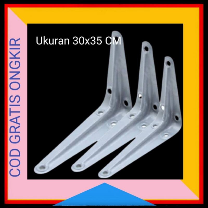 SIKU RAK DINDING 30X35 CM PUTIH