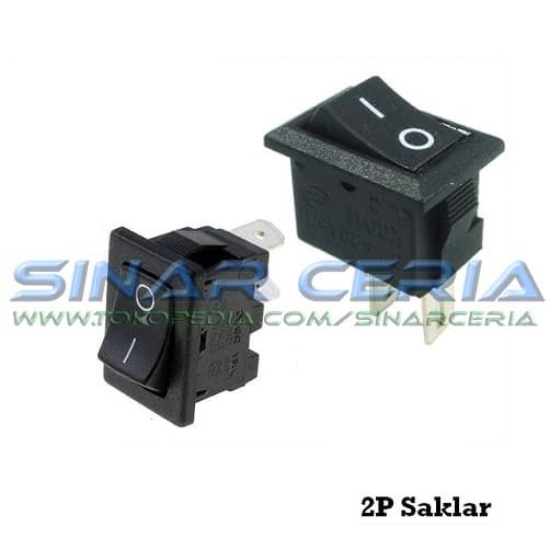 Switch Saklar 2 Pin 2 kaki Karaoke Hitam