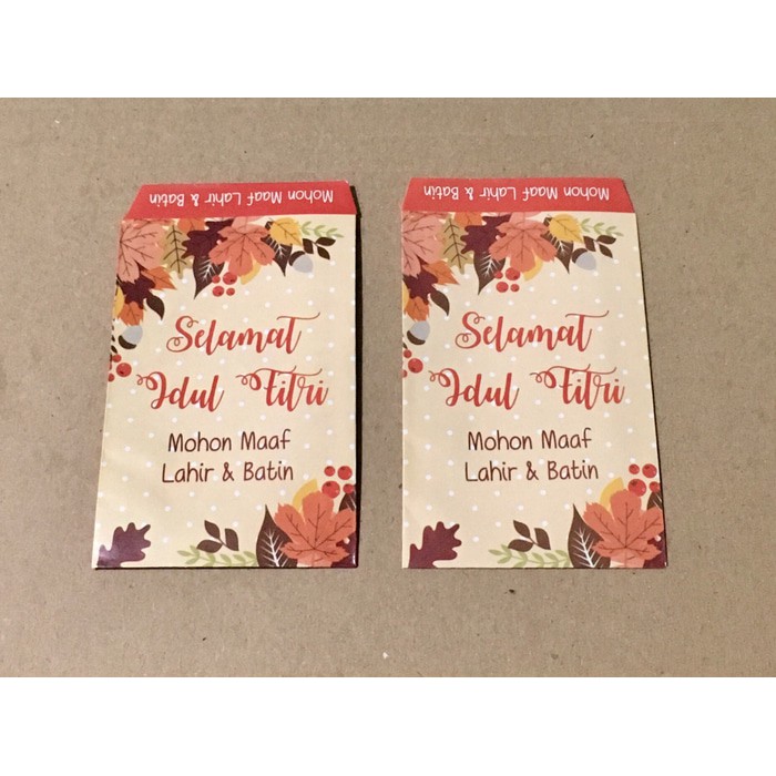 

Amplop Lebaran - motif daun