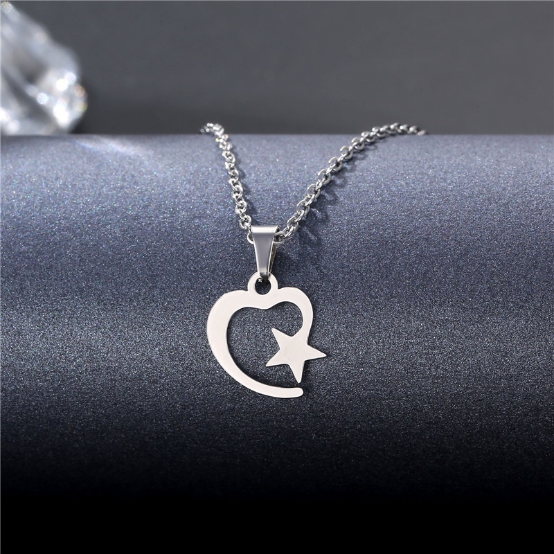 14 kinds of Korean style simple silver stainless steel clavicle chain does not rust men's and women's necklaces for girlfriends and boyfriends best factory wholesale