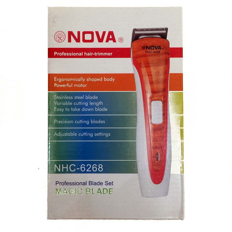 NOVA NHC-6268 Professional Hair Clipper and Trimmer Magic Blade Set