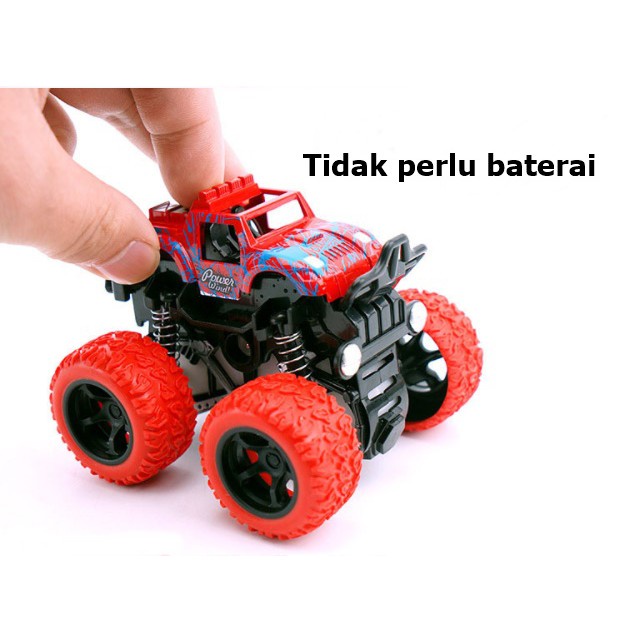 ☀ INDOLAND ☀ T001 Mainan Mobil Mobilan MONSTER ZAP MOBIL JIP OFF ROAD 4 DRIVE INERTIAL BIGFOOT TRUCK POWER