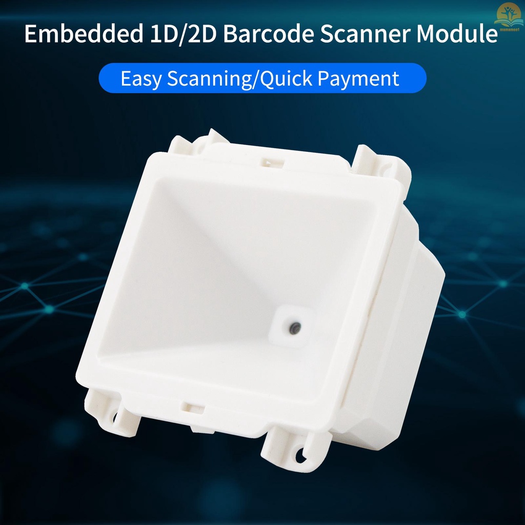 Embedded 1D 2D Barcode Scanner QR Bar Code Reader Module Scanner USB Connection for Gate Machine Tickets Checking Mobile Payment