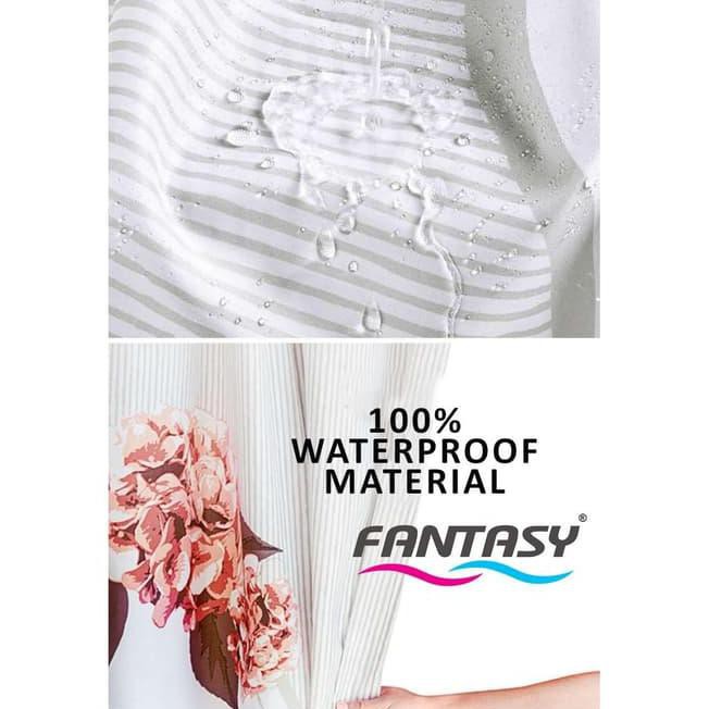 M22X Tirai Kamar Mandi Bamboo Shower Curtain Gordyn Tirai Shower Hzlf