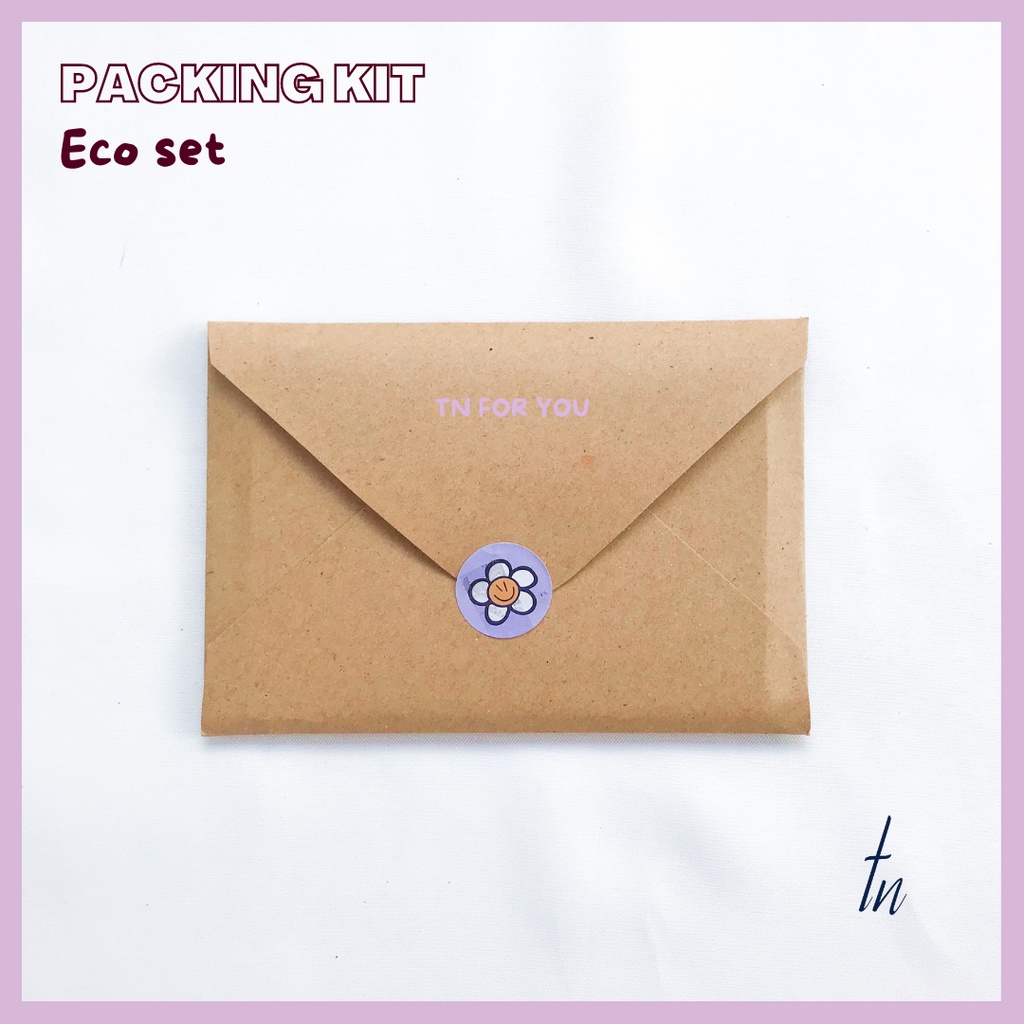 ECO Friendly Packing Photocard Set Kit | Paket Bahan Perlengkapan Packing Photo Card PC Ramah Lingkungan Eco Friendly