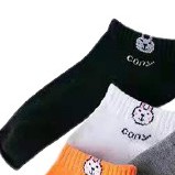 FAYES Kaos Kaki Line Brown / Kaos Kaki Ankle Cute / Kaos Kaki Sepatu Import U16-CONY BLACK
