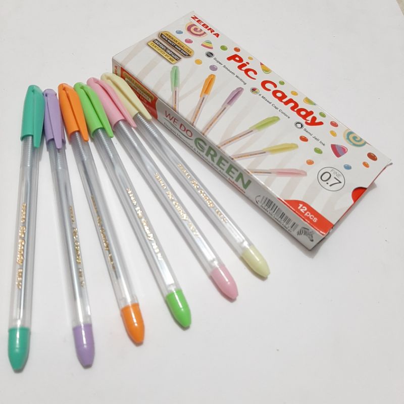 

PULPEN / BOLPOIN / BOLPEN MURAH PIC-CANDY ZEBRA 1 Pcs