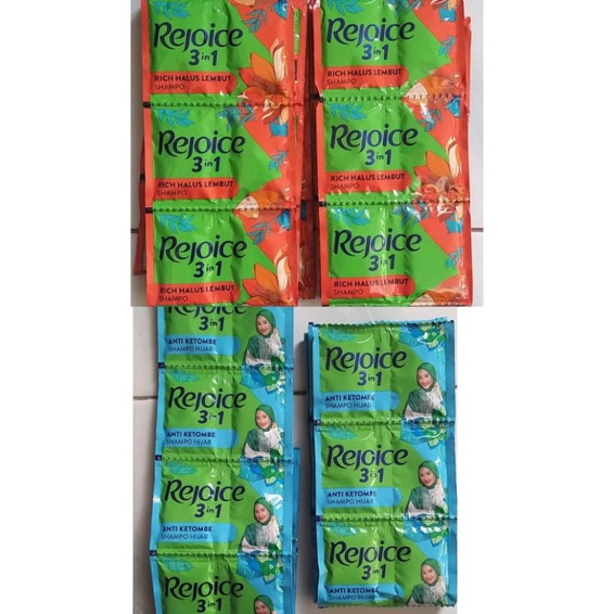 Rejoice Shampoo Sachet (1 Renceng isi 12 Sachet)