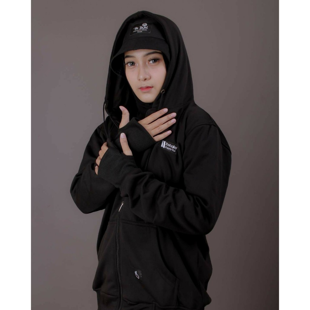 Jaket Sweater Hoodie Zipper Ariel / Jaket Sweater Sleting / Original Bojiel / Sweater Pria Wanita
