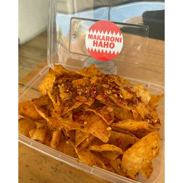 

Keripik setan / keripik pedas haho with box 250gram
