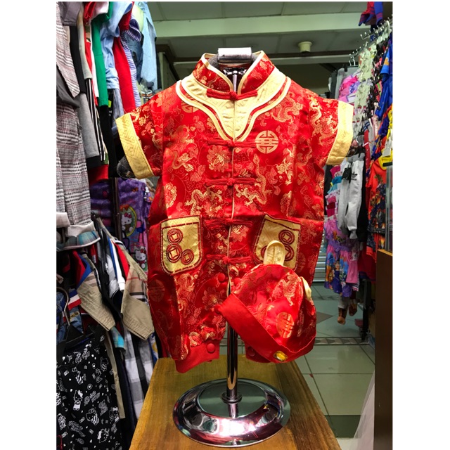  Baju  Imlek Cheongsam Anak  Bayi  Lakilaki Laki Cowok  Romper 