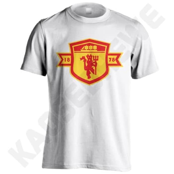 KAOS MANCHESTER UNITED - 01 - PUTIH UKURAN S-XXL