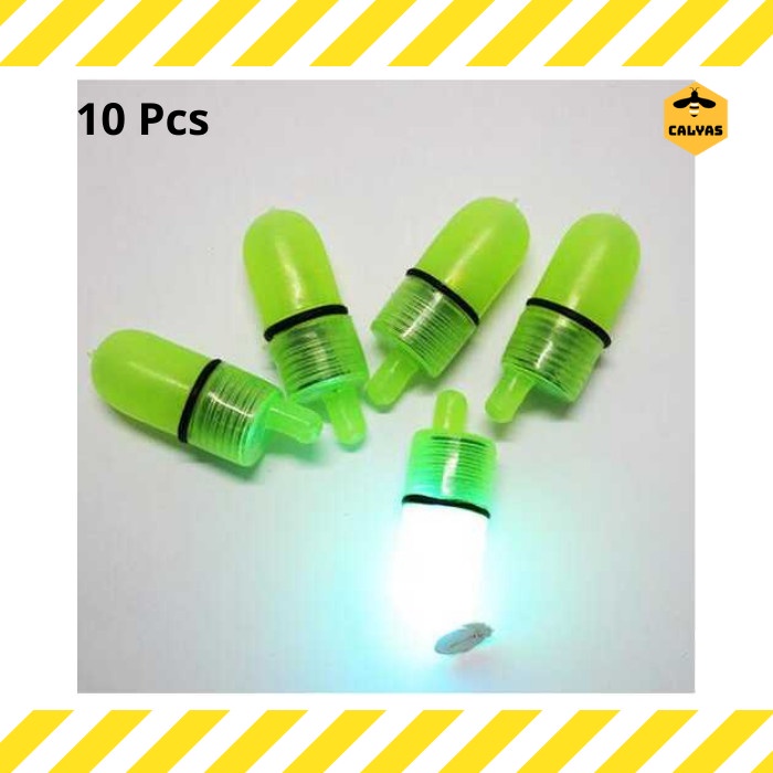 Lampu LED Bell Pendeteksi Ikan untuk Kail Pancing 10PCS