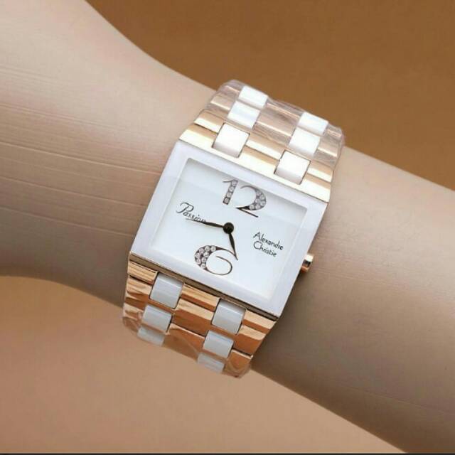 Jam Tangan Wanita Original Alexandre Christie AC 2182 ladies Tas Kulit