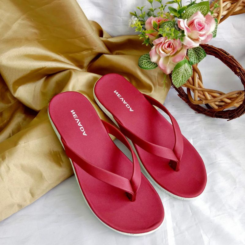 Sandal Japit Wanita Nevada/Sendal Wanita Terbaru Sandal Cantik N02