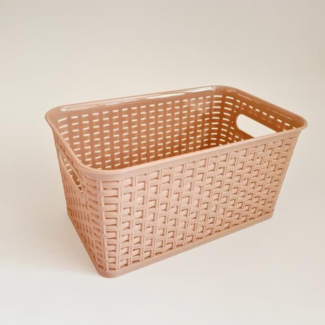 STORANGE BOX / KENRANJANG SERBAGUNA ANYAM MANHATTAN - BK282 (24.5CM)