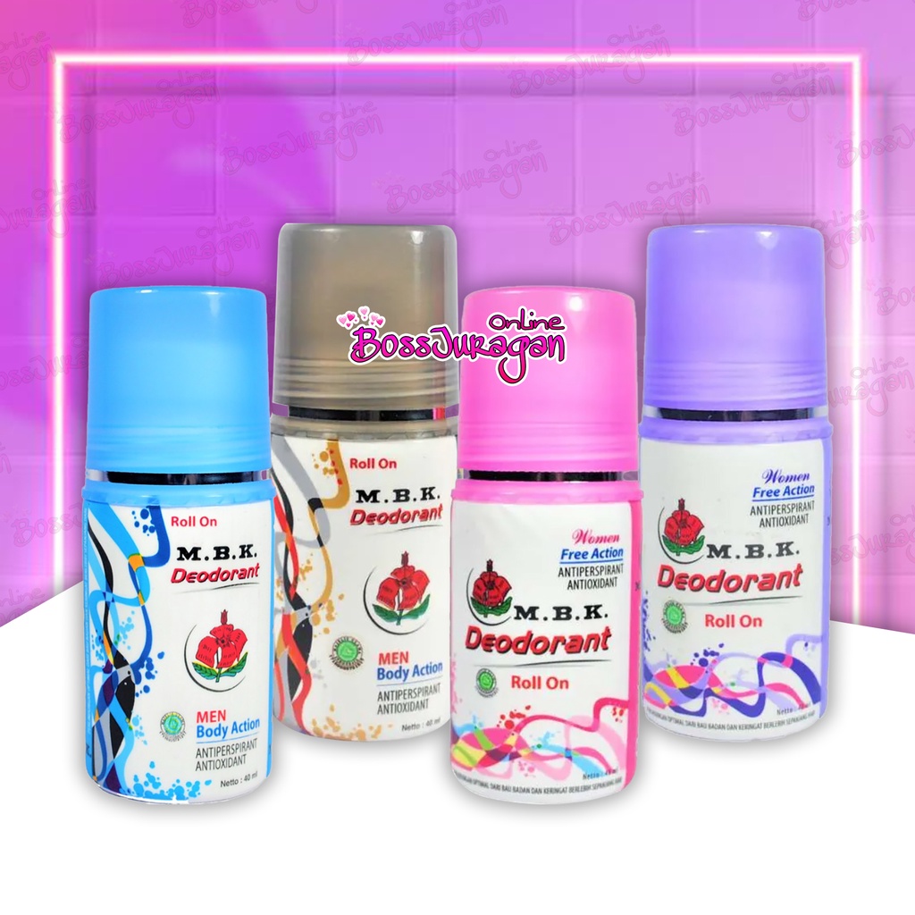 (BOSS) MBK Deodorant Roll On Pria dan Wanita 40ml