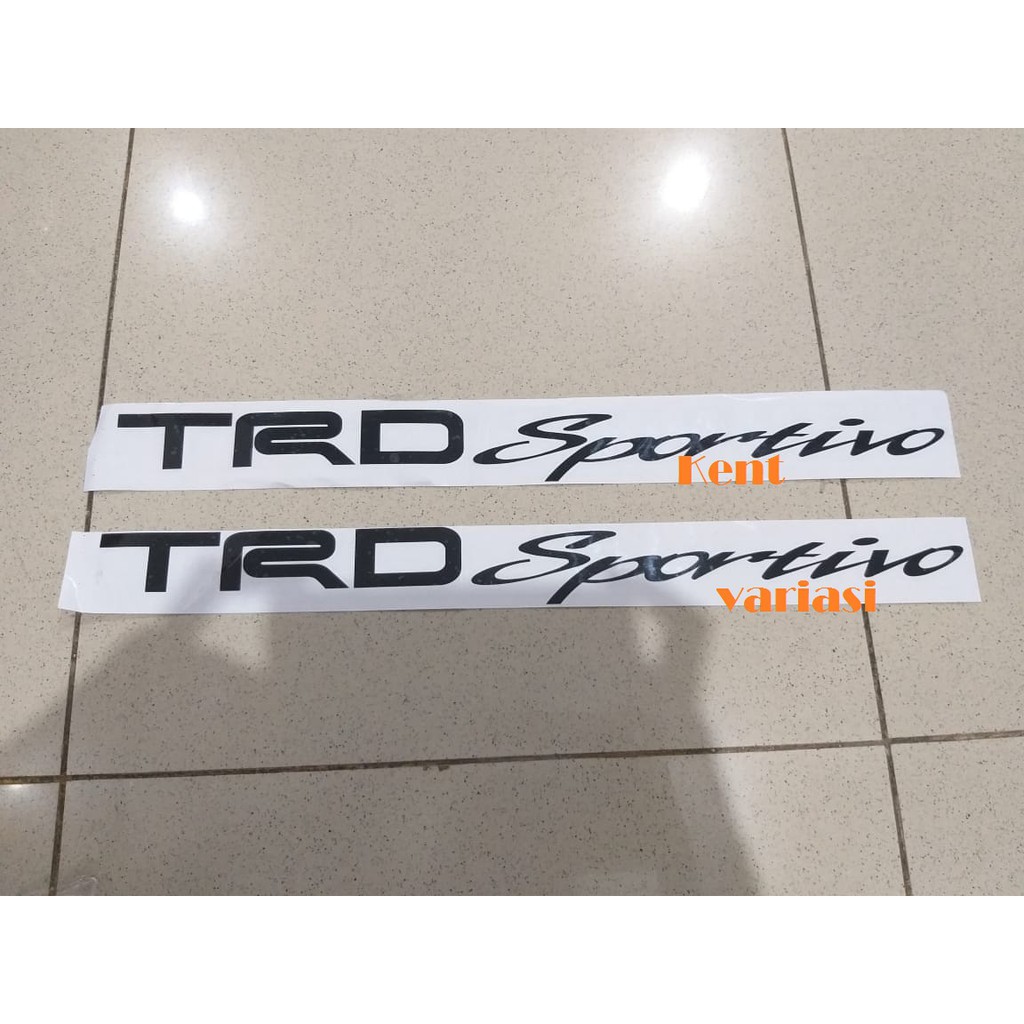 variasi mobil sticker body samping TRD Sportivo