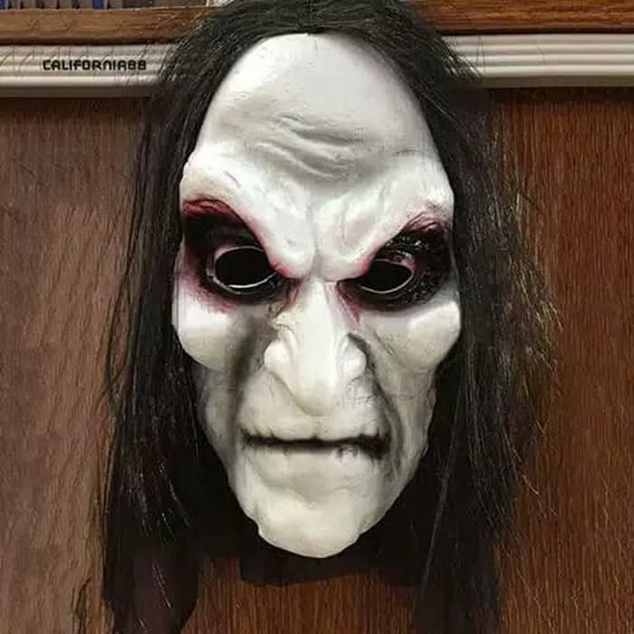 Topeng Nenek Sihir Mak Lampir Keriput Latex Seram Halloween Mask Hantu Penyihir Witch Karnaval Shopee Indonesia