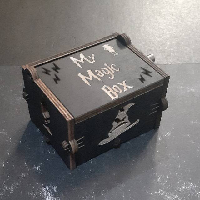 Kotak Musik Karakter Harry Potter Hitam Motif Baru Music Box