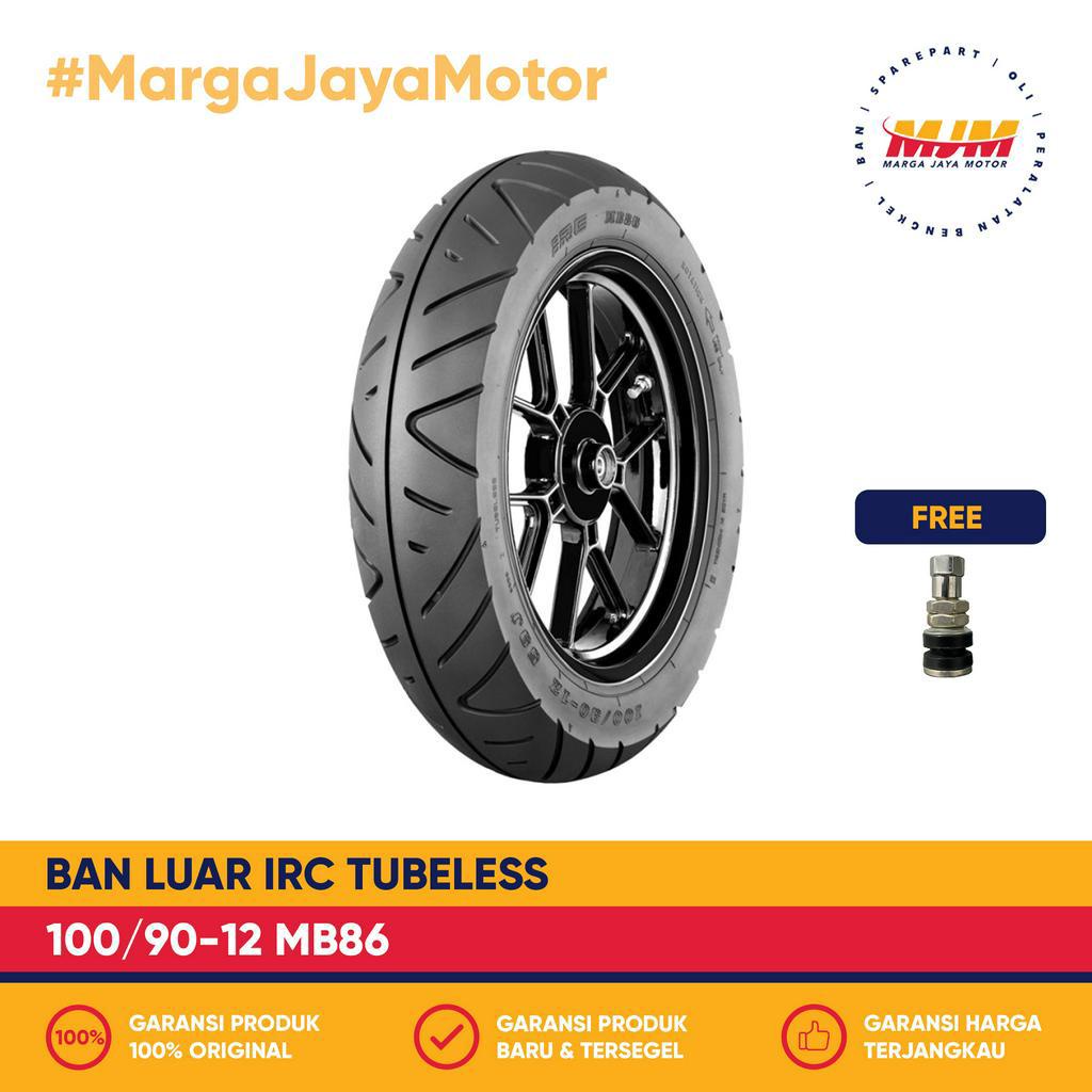 Ban Luar IRC MB86 100/90-12 Tubeless Free Pentil