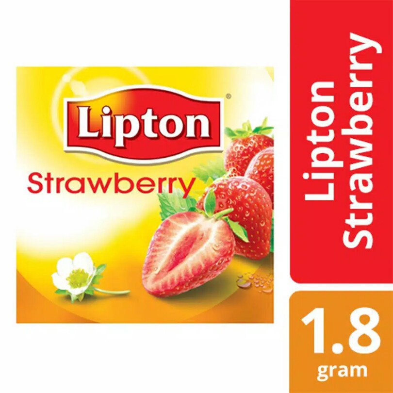 LIPTON TEA STRAWBERRY - 15 Envelope tea bags